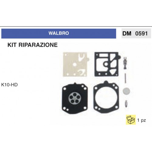 Kit Membrana Riparazione Carburatore Motosega Walbro K10-HD