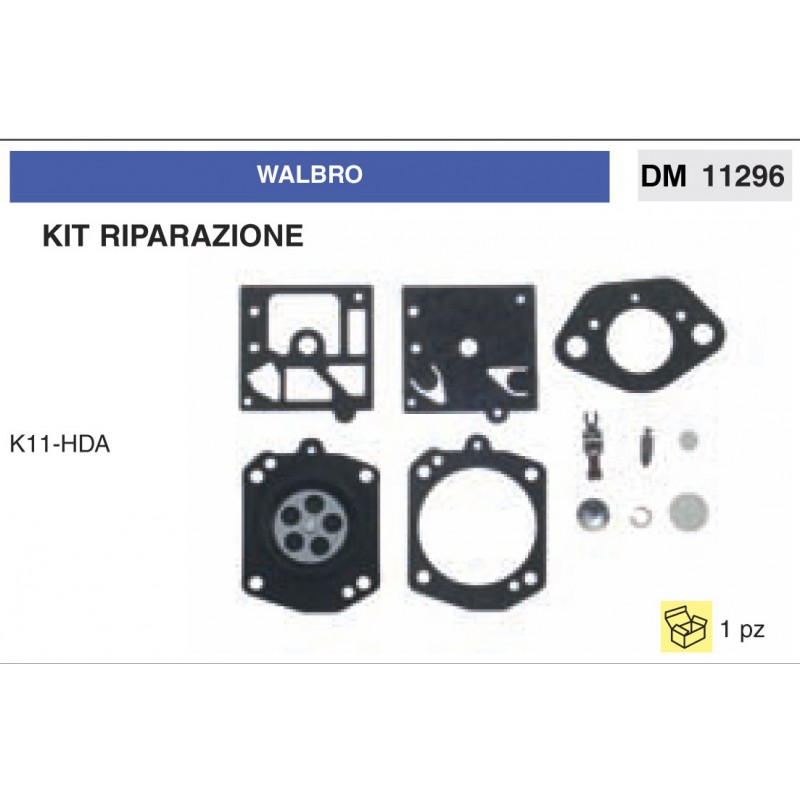 Kit Membrana Riparazione Carburatore Motosega Walbro K11-HDA