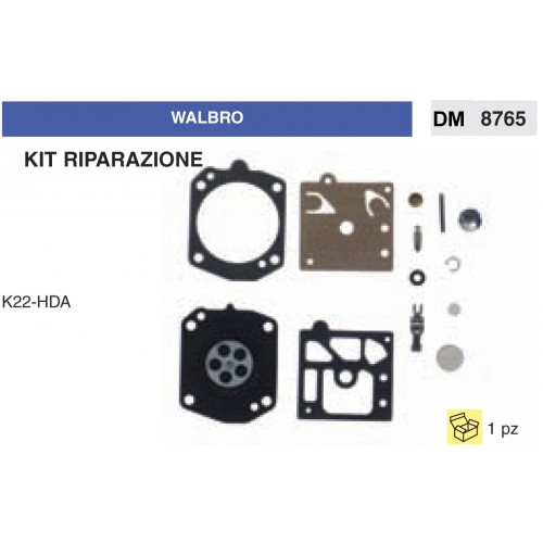 Kit Membrana Riparazione Carburatore Motosega Walbro K22-HDA