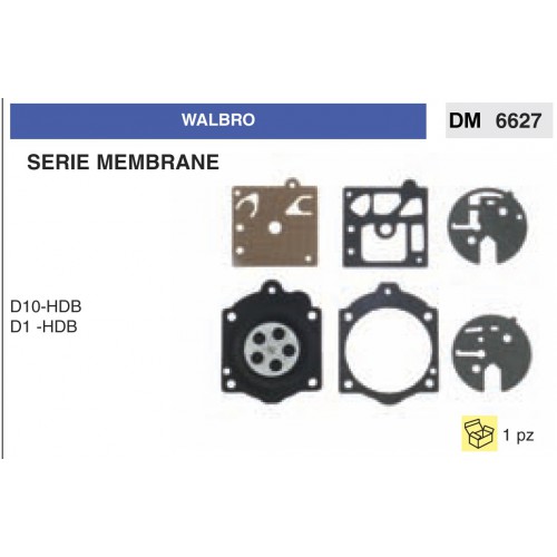Kit Membrana Carburatore Motosega Walbro D10-HDB D1 -HDB