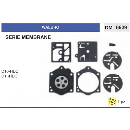Kit Membrana Carburatore Motosega Walbro D10-HDC D1 -HDC