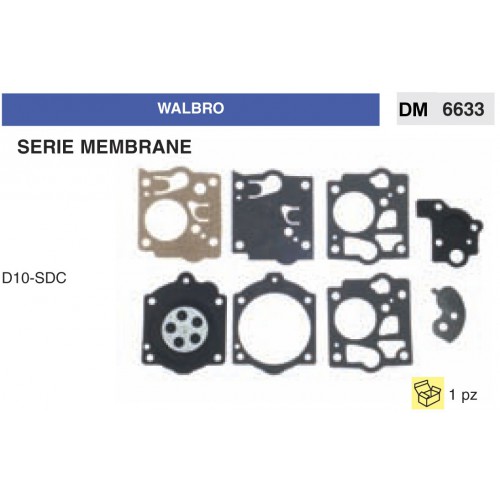 Kit Membrana Carburatore Motosega Walbro D10-SDC