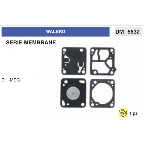 Kit Membrana Carburatore Motosega Walbro D1 -MDC
