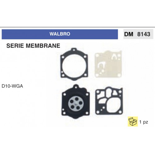 Kit Membrana Carburatore Motosega Walbro D10-WGA
