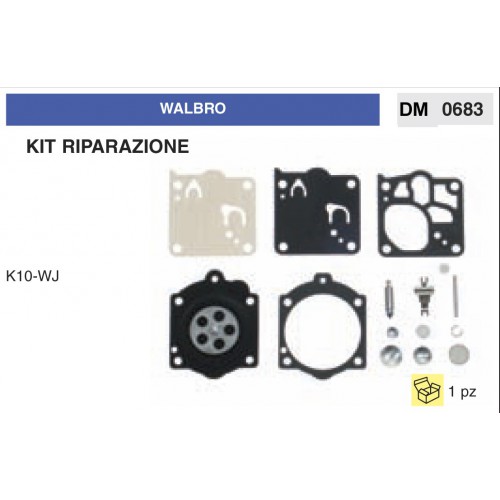 Kit Membrana Riparazione Carburatore Motosega Walbro K10-WJ
