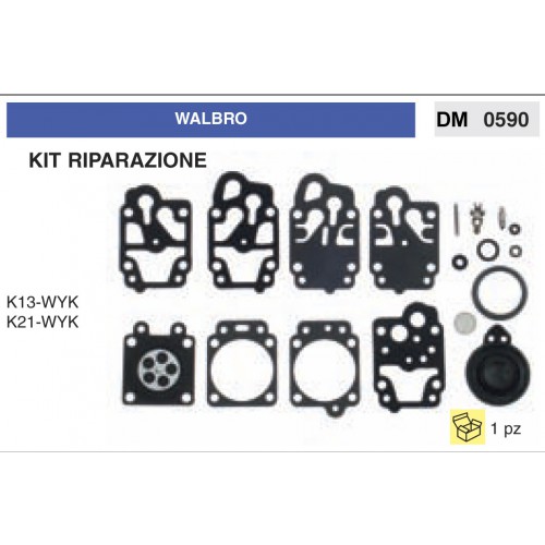 Kit Membrana Riparazione Carburatore Motosega Walbro K13-WYK K21-WYK
