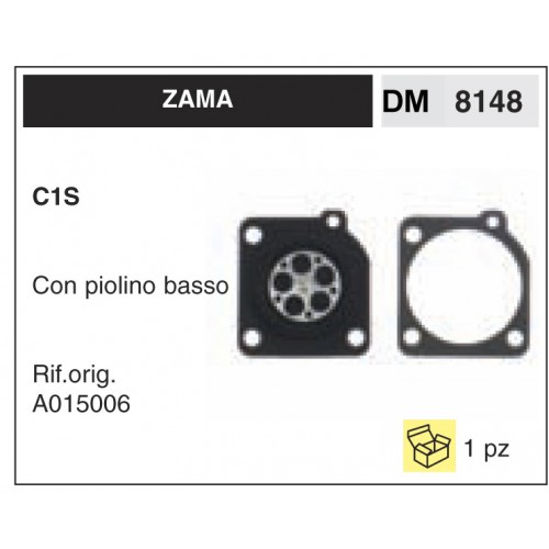 Kit Membrana Carburatore Zama C1S Con piolino basso