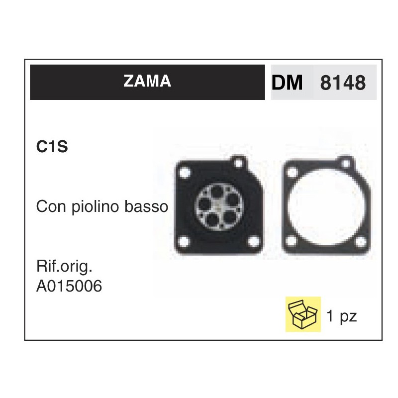 Kit Membrana Carburatore Zama C1S Con piolino basso