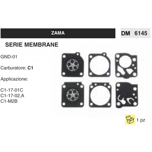 Kit Membrana Carburatore Motosega Zama C1 GND-01