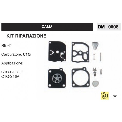 Kit Membrana Riparazione Carburatore Motosega Zama C1Q RB-41