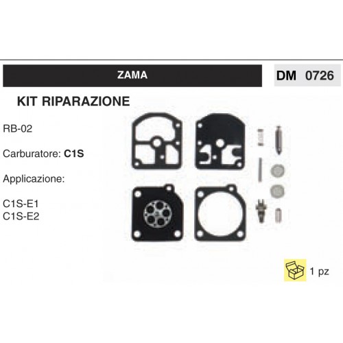 Kit Membrana Riparazione Carburatore Motosega Zama C1S RB-02