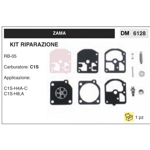 Kit Membrana Riparazione Carburatore Motosega Zama C1S RB-05