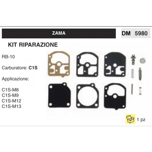 Kit Membrana Riparazione Carburatore Motosega Zama C1S RB-10