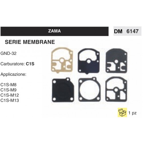 Kit Membrana Carburatore Motosega Zama C1S GND-32