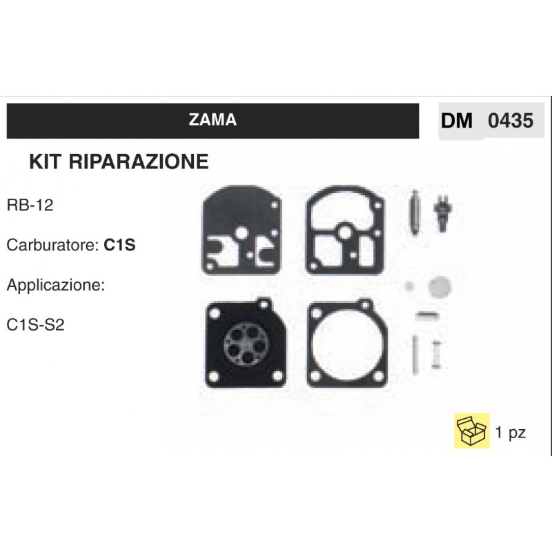 Kit Membrana Riparazione Carburatore Motosega Zama C1S RB-12