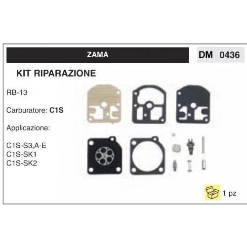 Kit Membrana Riparazione Carburatore Motosega Zama C1S RB-13