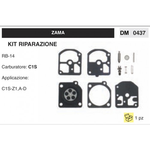 Kit Membrana Riparazione Carburatore Motosega Zama C1S RB-14