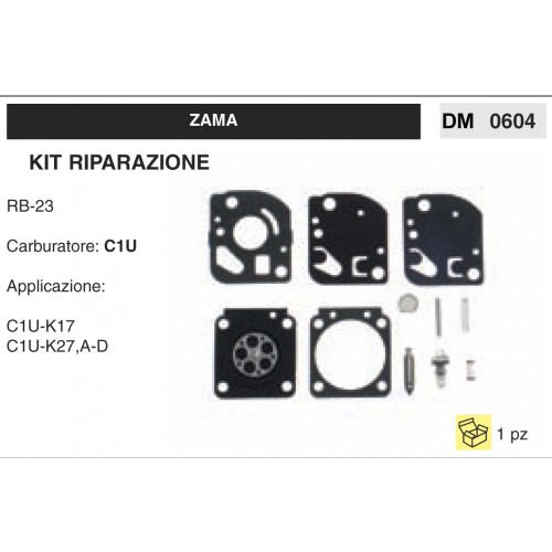 Kit Membrana Riparazione Carburatore Motosega Zama C1U RB-23