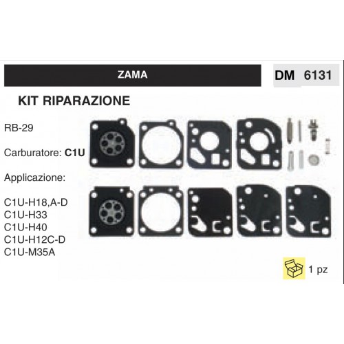 Kit Membrana Riparazione Carburatore Motosega Zama C1U RB-29