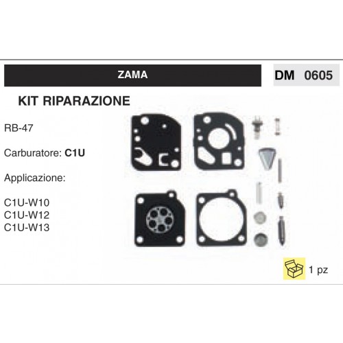 Kit Membrana Riparazione Carburatore Motosega Zama C1U RB-47