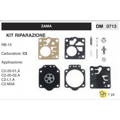Kit Membrana Riparazione Carburatore Motosega Zama C2 RB-15