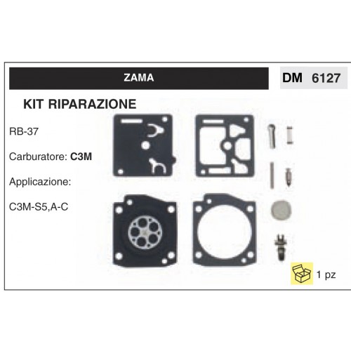 Kit Membrana Riparazione Carburatore Motosega Zama C3M RB-37