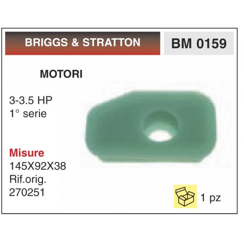 Filtro Aria Motori BRIGGS &amp; STRATTON 3-3.5 HP 1_ serie