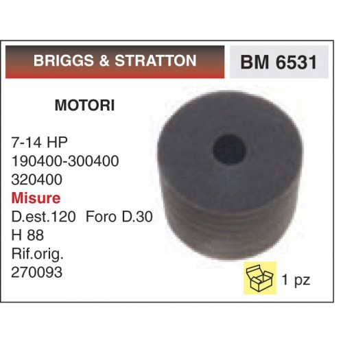 Filtro Aria Motori BRIGGS &amp; STRATTON 7-14 HP 190400-300400 320400