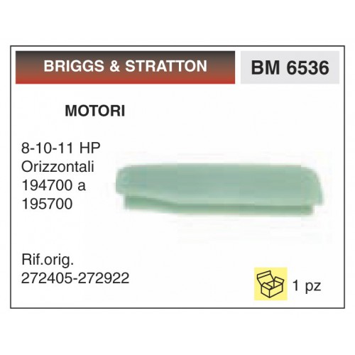 Filtro Aria Motori BRIGGS &amp; STRATTON 8-10-11 HP Orizzontali 194700 a 195700