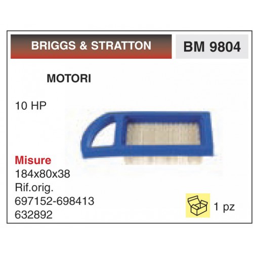 Filtro Aria Motori BRIGGS &amp; STRATTON 10 HP
