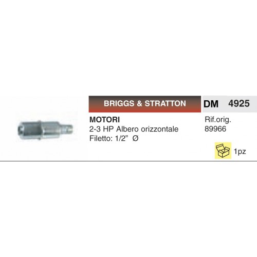 Marmitta Motori Briggs Stratton 2-3 HP Albero orizzontale Filetto: 1/2ö _
