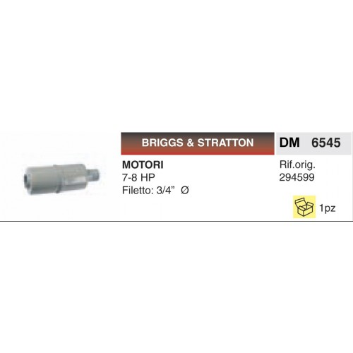 Marmitta Motori Briggs Stratton 7-8 HP Filetto: 3/4ö _