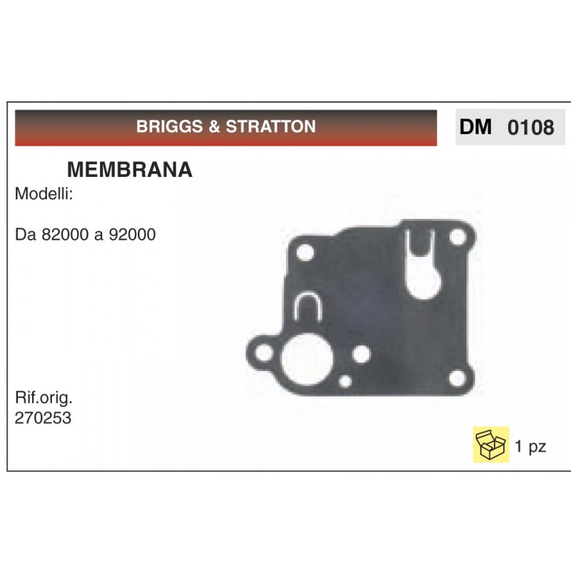Kit Membrana Carburatore Briggs & Stratton Da 82000 a 92000