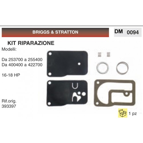 Kit Membrana Riparazione Briggs &amp; Stratton Da 253700 a 255400 Da 400400 a 422700