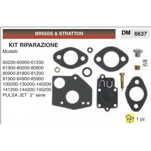 Kit Membrana Riparazione Briggs &amp; Stratton 60200 60900 61200 61900 80200 80800
