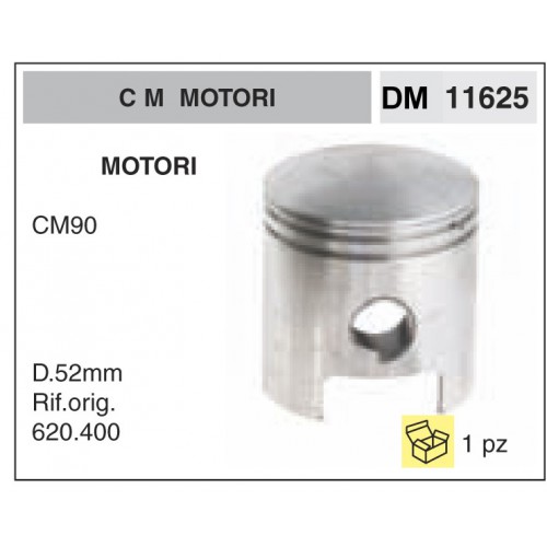 Pistone e Segmenti C M Motori CM90