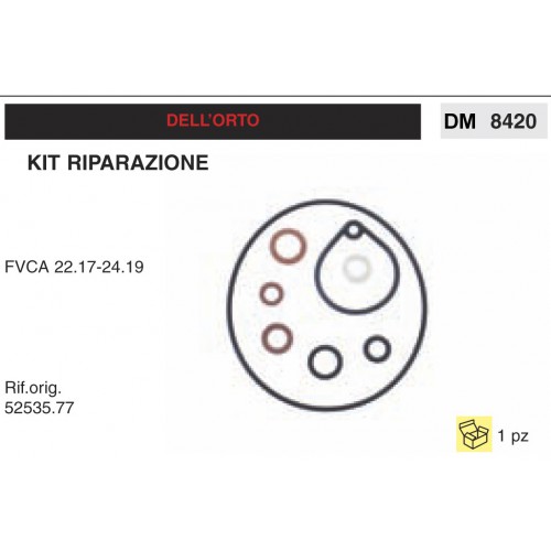 Kit Membrana Riparazione Carburatore Motosega Dell&#039;Orto FVCA 22.17 24.19