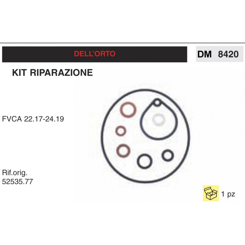 Kit Membrana Riparazione Carburatore Motosega Dell'Orto FVCA 22.17 24.19