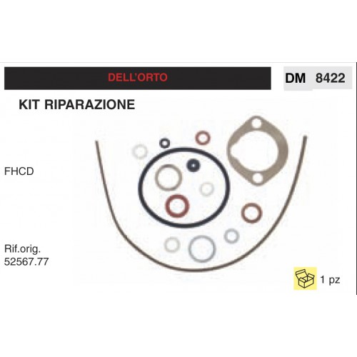 Kit Membrana Riparazione Carburatore Motosega Dell&#039;Orto FHCD