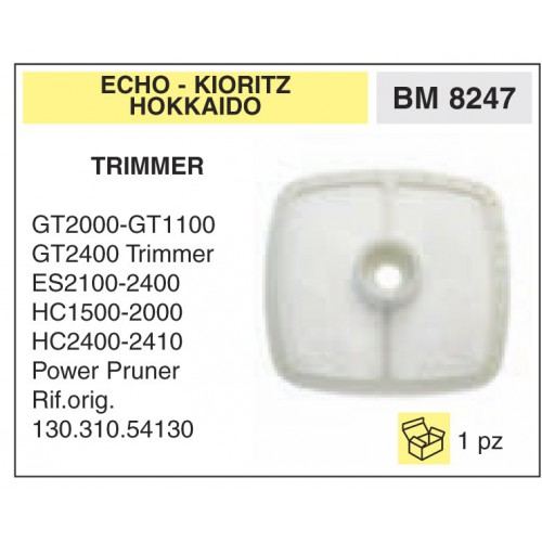 Filtro Aria Trimmer ECHO KIORITZ HOKKAIDO GT2000-GT1100 GT2400 ES2100