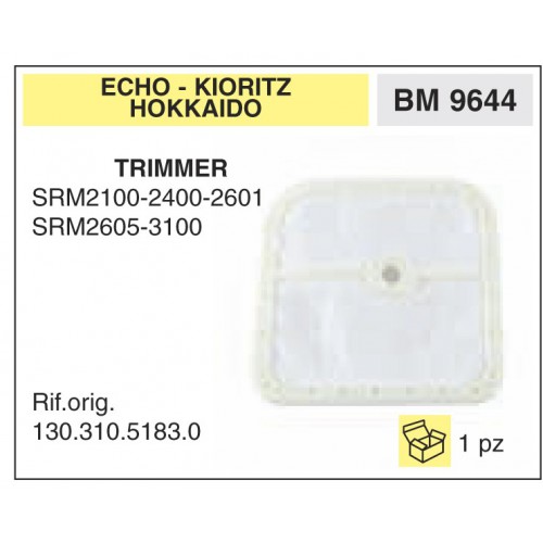Filtro Aria Trimmer ECHO KIORITZ HOKKAIDO SRM2100-2400-2601 SRM2605-3100