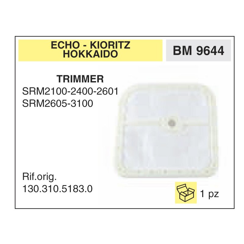Filtro Aria Trimmer ECHO KIORITZ HOKKAIDO SRM2100-2400-2601 SRM2605-3100