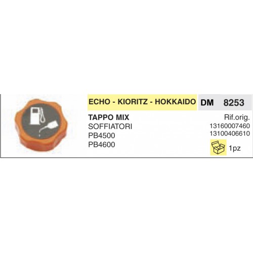 Tappo Benzina E Olio Echo Kioritz Hokkaido Soffiatori PB4500 PB4600