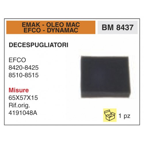 Filtro Aria Decespugliatori EMAK OLEO MAC EFCO DYNAMAC EFCO 8420-8425 8510-