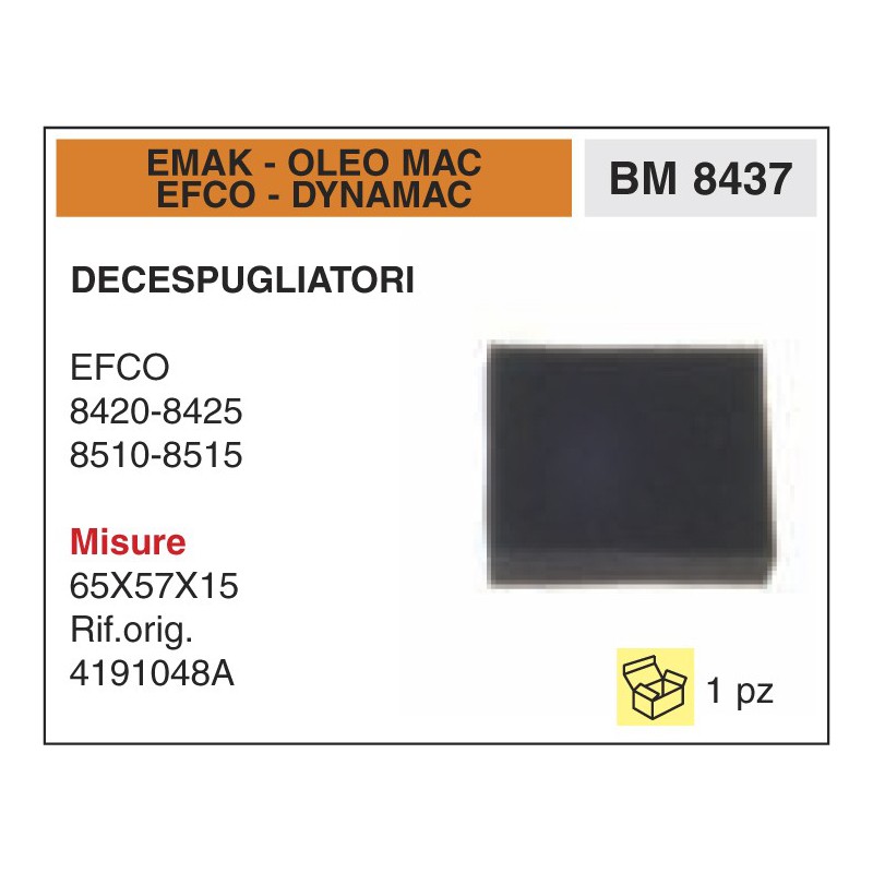 Filtro Aria Decespugliatori EMAK OLEO MAC EFCO DYNAMAC EFCO 8420-8425 8510-