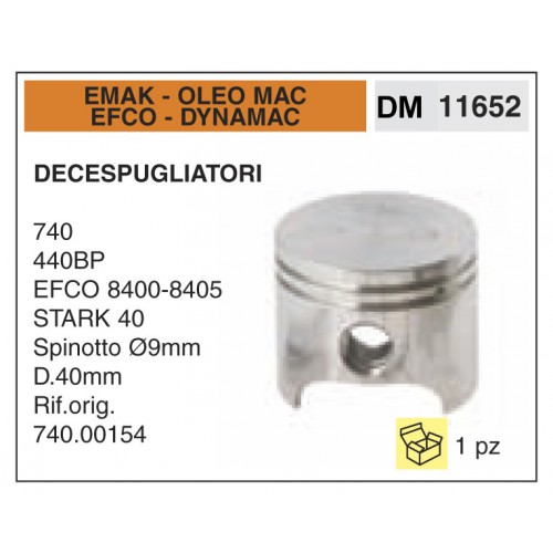 Pistone e Segmenti Decespugliatori Emak Oleo Mac Efco 740 440BP EFCO 8400