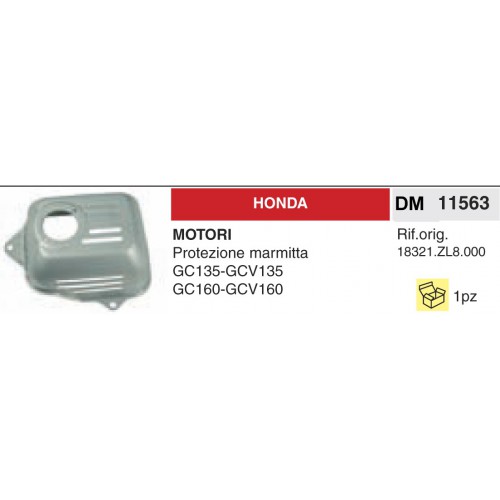 Marmitta Motori Honda Protezione marmitta GC135-GCV135 GC160-GCV160