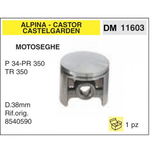 Pistone e Segmenti Alpina Castor Castelgarden P 34-PR 350 TR 3