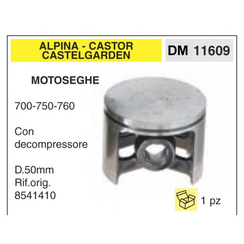 Pistone e Segmenti Alpina Castor Castelgarden 700-750-760